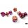Gemini Copper-Purple/white Polyhedral 7-Dice Set