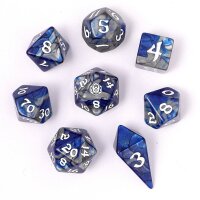 8 Piece RPG Dice Set-Paladin Steel