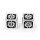Cogcraft Fidget 2D6 Set Diesel - Black and Silver