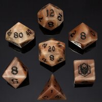 DRAGONS HOARD GEMSTONE DICE - MOONSTONE