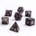 Dragons Hoard 7 Piece RPG Wooden Dice Set-Ebony Wood