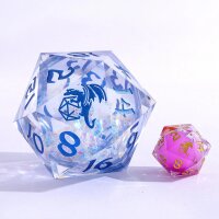 Sharp Edge Liquid Core 55mm Chonk D20-Primal Flux Crystal
