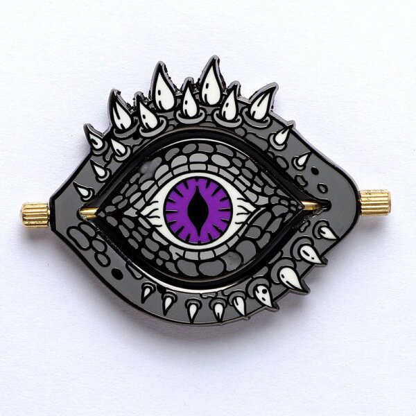 Dragon Blink Enamel Pin-Black