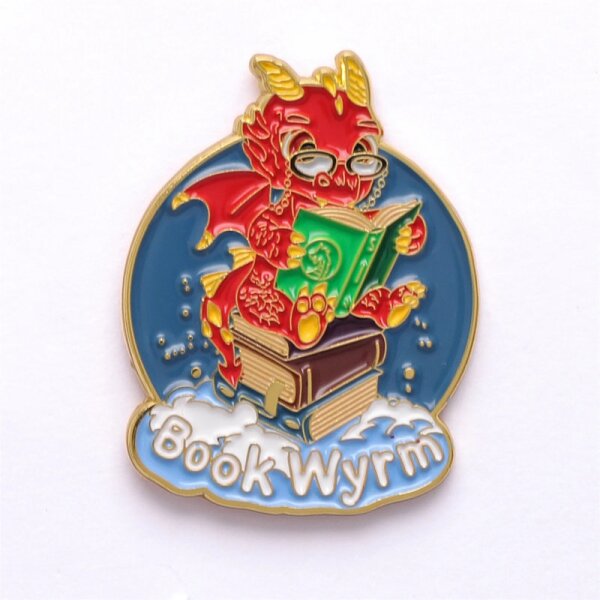 Quests Reward Fine Art Pins-Book Wyrm