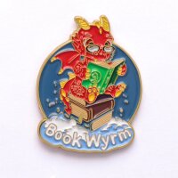Quests Reward Fine Art Pins-Book Wyrm