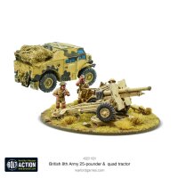 Bolt Action: 8th Army 25 Pounder Light Artillery, Quad...