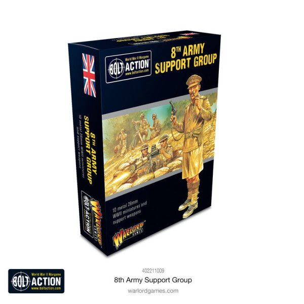 Bolt Action: 8th Army Support Group (HQ, Mortar & MMG)