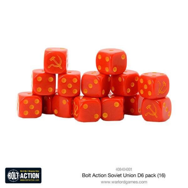 Bolt Action: Soviet Union D6 Dice (16)