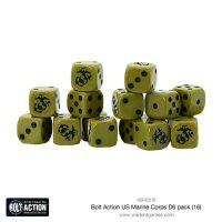 Bolt Action: US Marine Corps D6 Dice (16)