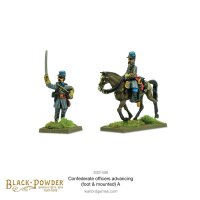 Black Powder: Confederate Officers Advancing (Foot &...