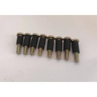 Yellow Zinc Phillips 1 1/4" #20 Machine Rubber/Screw...